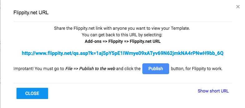 Flippity URL